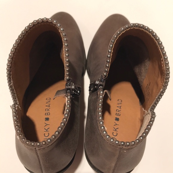 NWT LUCKY BRAND PINCAH2 boots periscope grey 6 - Picture 9 of 9